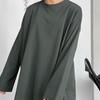 Spring Autumn New Cotton Long Sleeve T-shirt Women's Loose Top Fashionable Versatile Comfortable Casual Solid Color T-Shirts