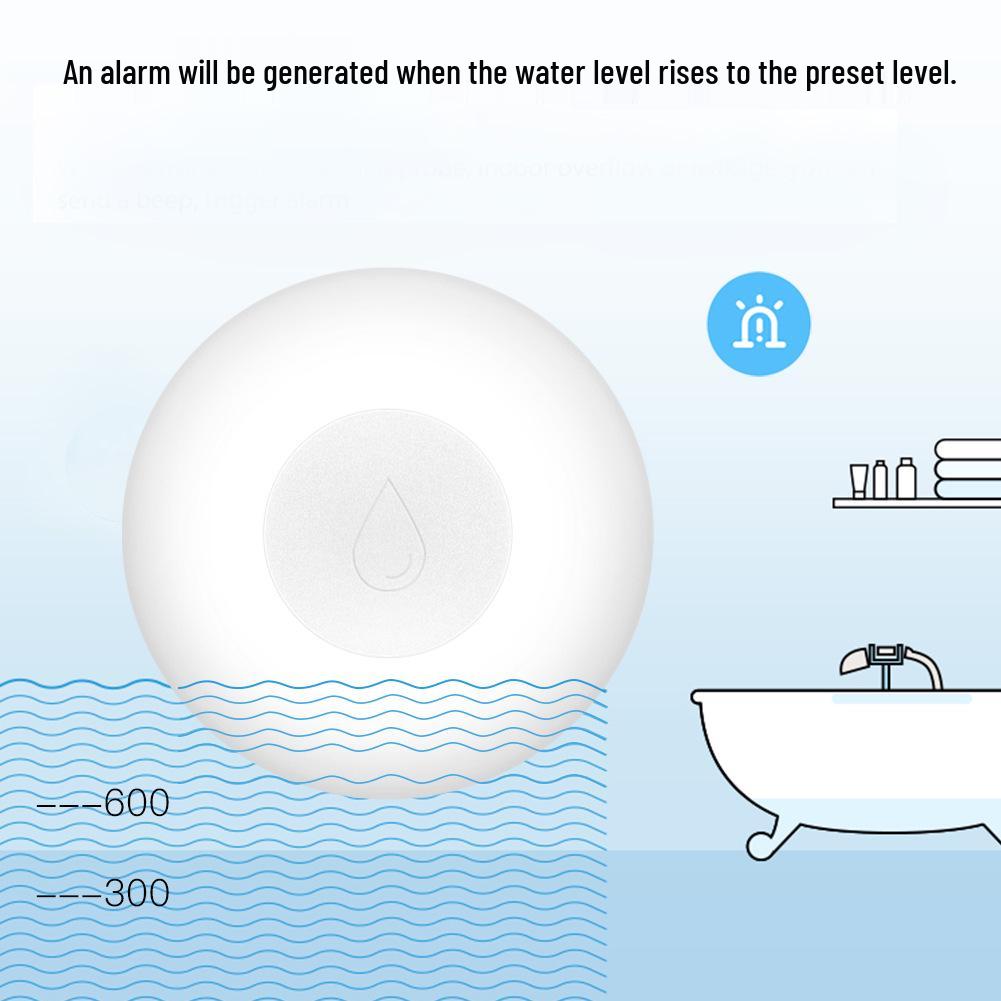 Tuya Zigbee Smart Water Leak Detector with App Timer Alarm