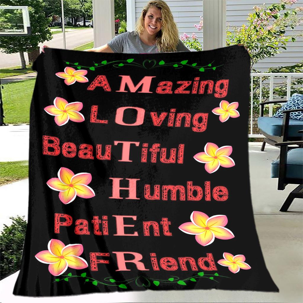 Para Minha Mãe Mamãe Série de Presentes Carta Cobertor, Manta Macia para Casa Quarto Cama Sofá Piquenique Viagem Escritório Cobertor de Cobertura Crianças