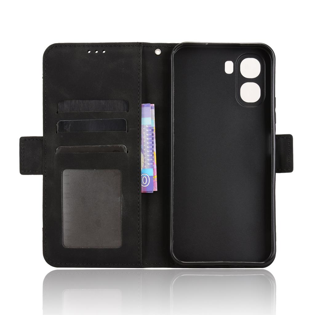 Kožené pouzdro na telefon Oppo A6x 4G/Oppo A6x 5G, peněženka s více sloty na karty