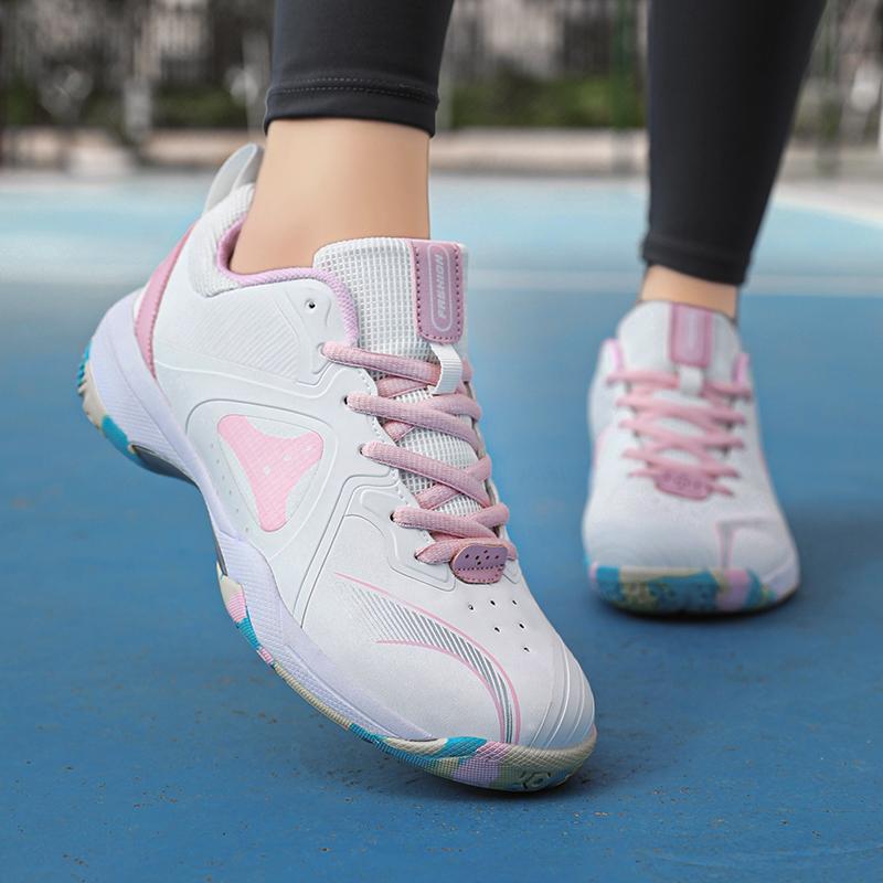 36-45 Couple Plus Size Shock-absorbing Anti Slip Breathable Fashionable Sports Tennis Shoes Badminton Shoes Table Tennis Shoes