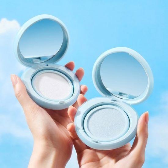 Tocobo Blur Finish Sun Cushion SPF50+ PA++++ 13g 01 Cotton Blue + Vita Tone Up Sun Cream SPF50+ PA++++ 10ml Set
