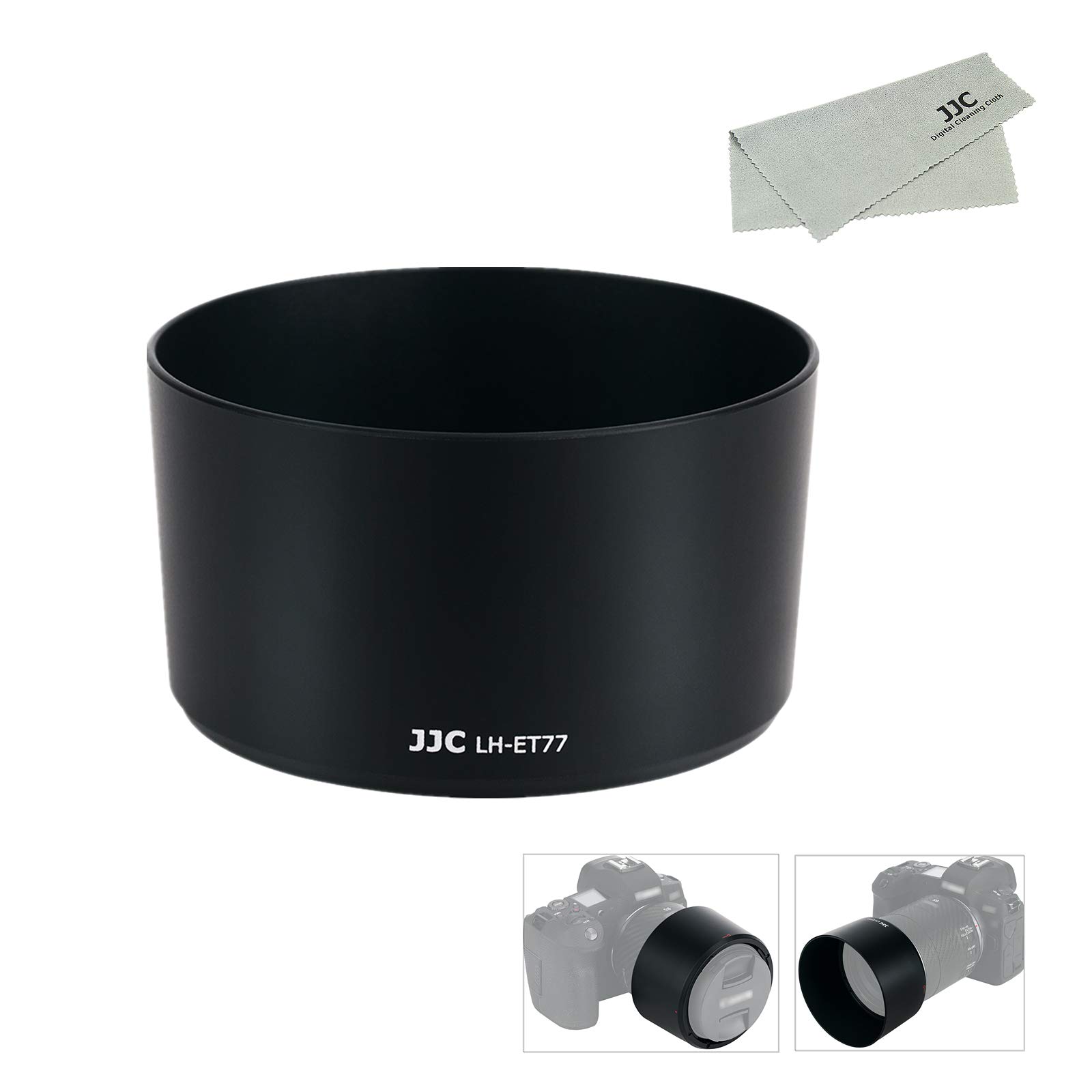 

JJC Reversible Lens Hood for Canon RF 85mm F2 Macro IS STM Compatible with Canon EOS and Ra Cameras ET-77 Lens, R5, R6, R, RP,