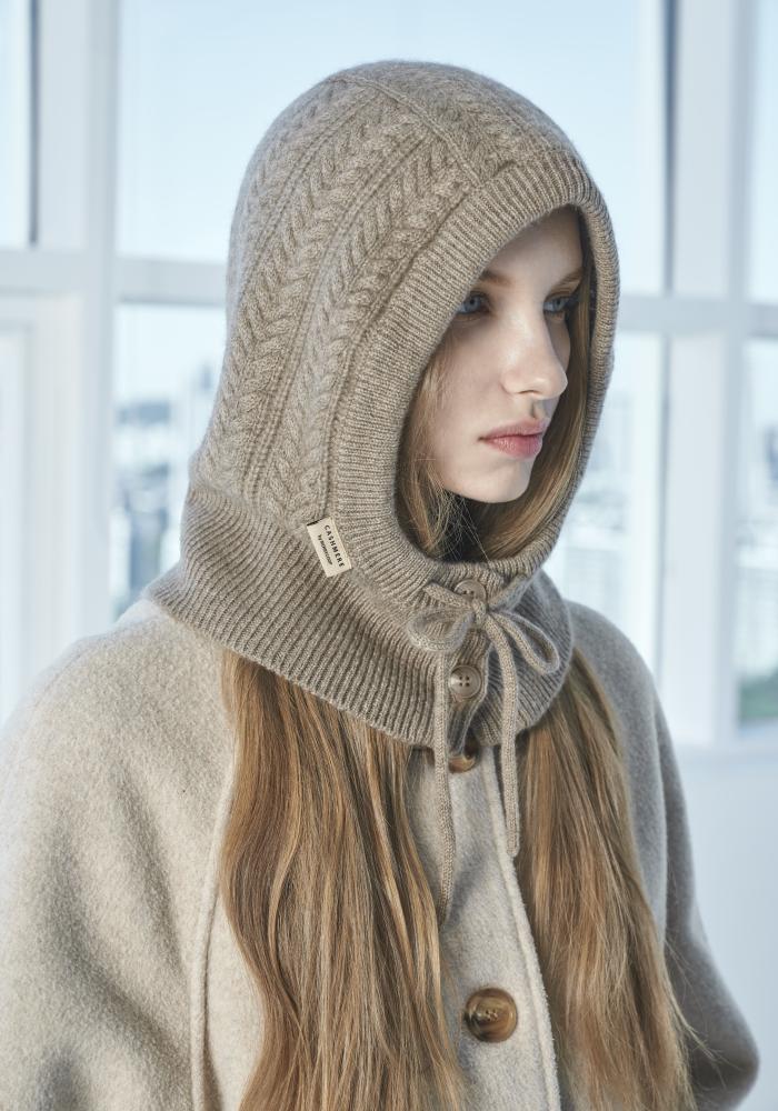 Melikub Cashmere Cable Balaclava (4 Colors)