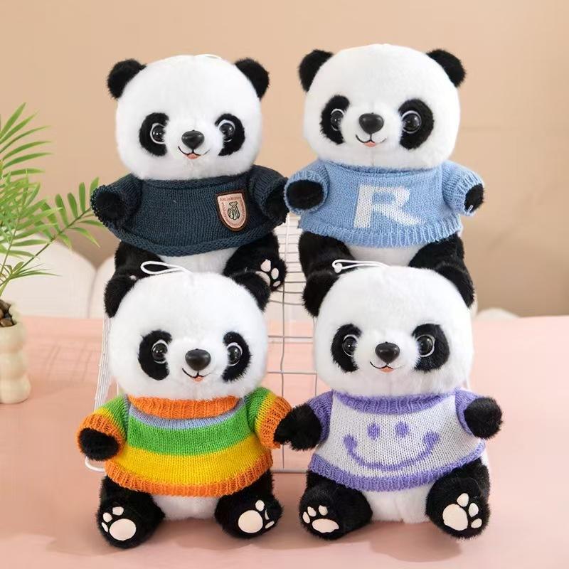 Giant Panda Dolls, Dolls, Panda Flowers, Plush Toys, Sichuan Zoo Souvenirs, Children's Birthday Gifts