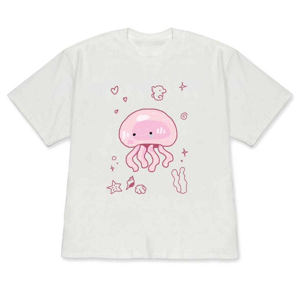 Cute Shark Graphic ShortSleeve Tshirt Minimalist Ocean Aesthetic Casual Top Kawaii Blue Shark Crew Neck Tee for Women Unisex