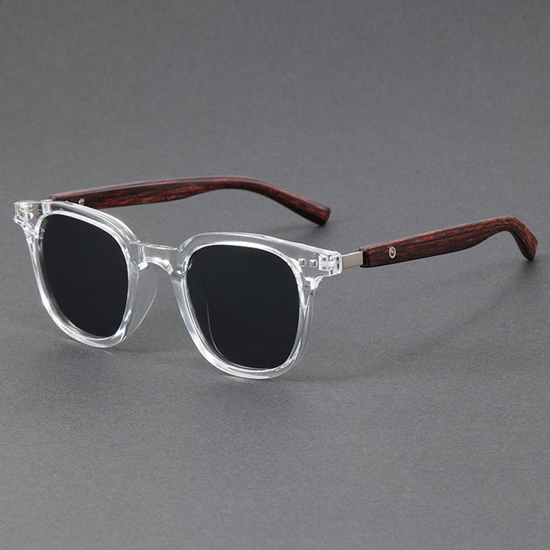 Trendy Retro Wood Grain Sunglasses UV Protection for Men Women Perfect Cycling Outdoor Street Photography