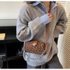 Leopard Print Small Bag Women's Autumn and Winter Versatile New Retro Messenger Bag Fashion Chain Pillow Bag