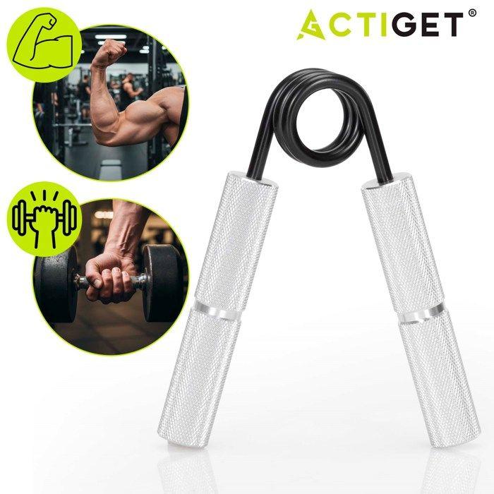 Accessoire d'entraînement - SPRINGOS - Pince à main - Résistance 45 kg - Argent et noir - Mixte