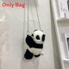 Panda Weicher Plüsch-Rucksack Für Damen Modisches Cartoon-Geschenk Für Teenager Und Studenten