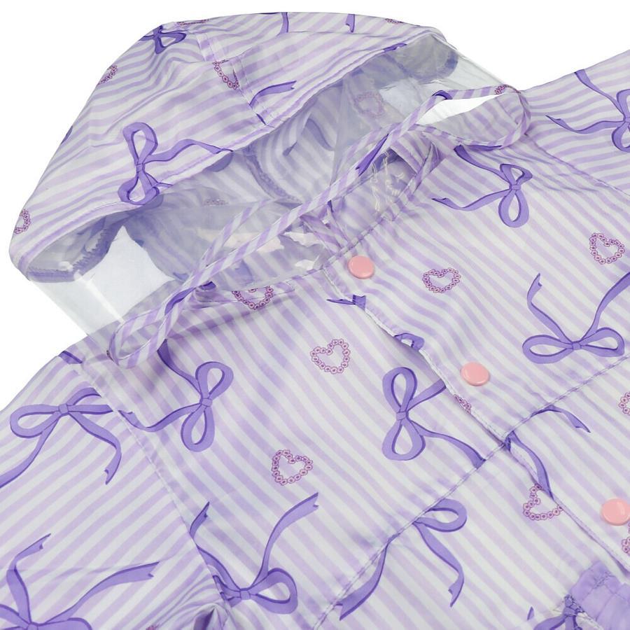 [Children's Clothing] Kids Foret (Kids Foret) Ribbon and Unicorn Pattern Frilled Raincoat SL B81875