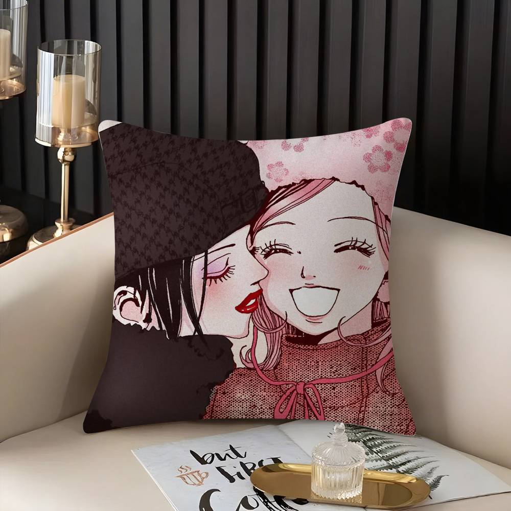 Arrival N-Nana Anime Pillow Case Home Dorm Chair Back Short Plush Double-Sided Printing Office Nap Time Cushion Cover