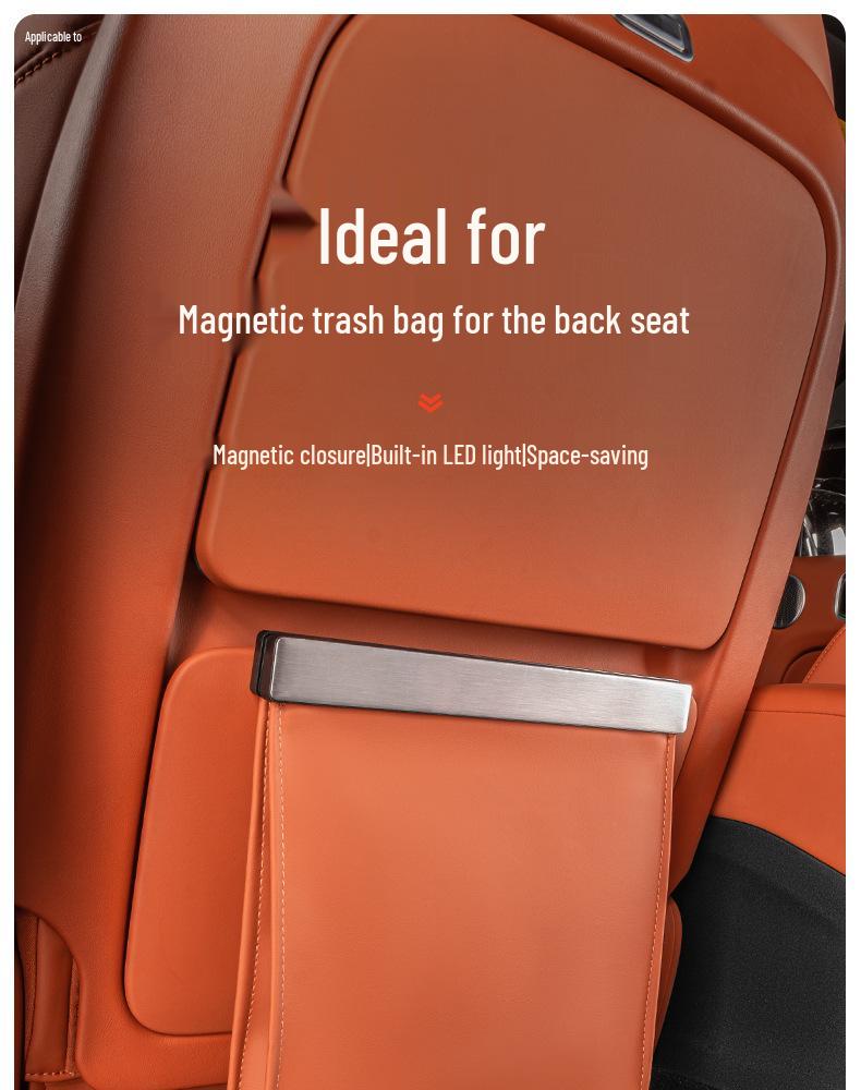 Kompatibel mit Ideal L6-L9/i6-i8 Auto-Magnetischer Müllsack für die Sitzlehne