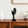 Abstrakt Tänkare Skulptur Ingen Hör Ingen Ser Ingen Talar Modern Harts Huvud Staty Samlarfigur för Hem Kontor Bokhylla Skrivbordsdekor