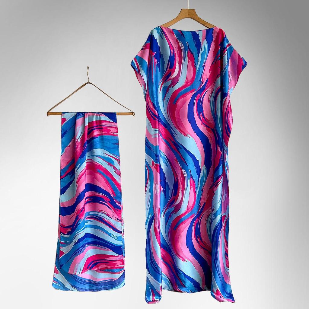 Middle Eastern Style Loose Long Dress Abaya for Women