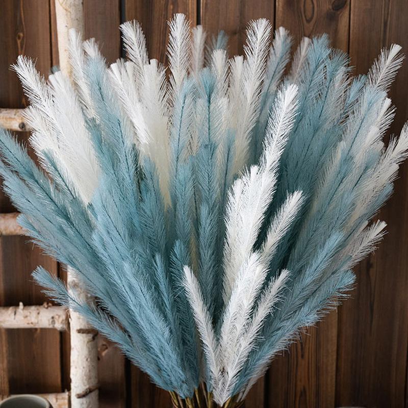 1 STK Flauschige Boho-Deko Kunstpflanze Hochzeitsfeier Pampasgras Künstliches Schilf Lang 77CM