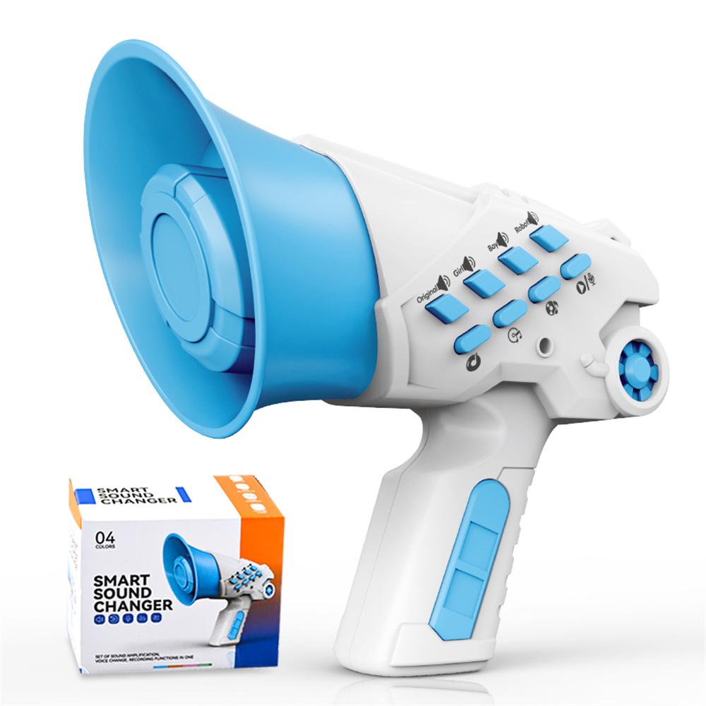 LZ070 Creative Children Recording Voice Changer Horn Toy Multi-Channel Funny Sound Effect Handheld Horn A