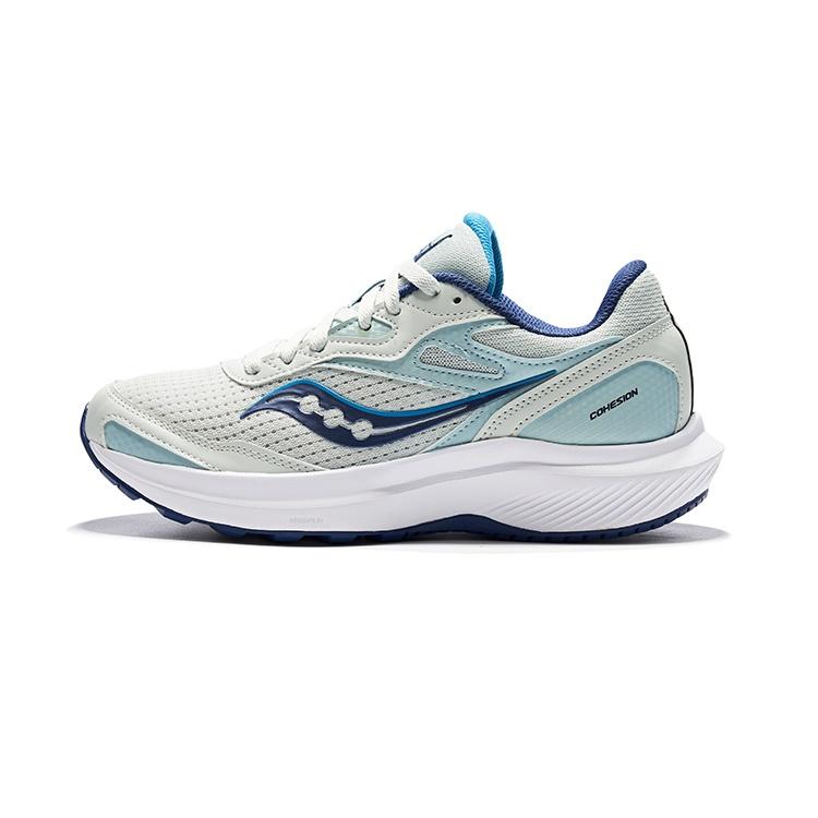 Saucony Cohesion 16 Cushioning Slip Resistant Low top Running Shoes Women's Gray Blue S10781-32