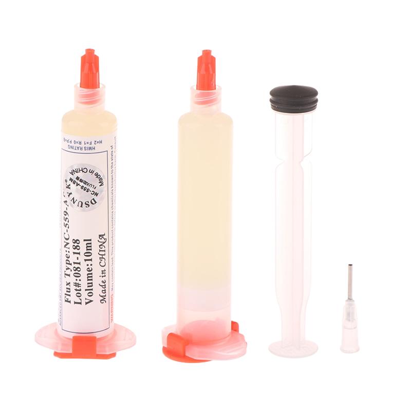 Nc-559-asm Flux Bga Balls,Liquid Solder for Soldering Syringe Solder Paste 10ml Flux for Soldering No Cleaning Welding Tools