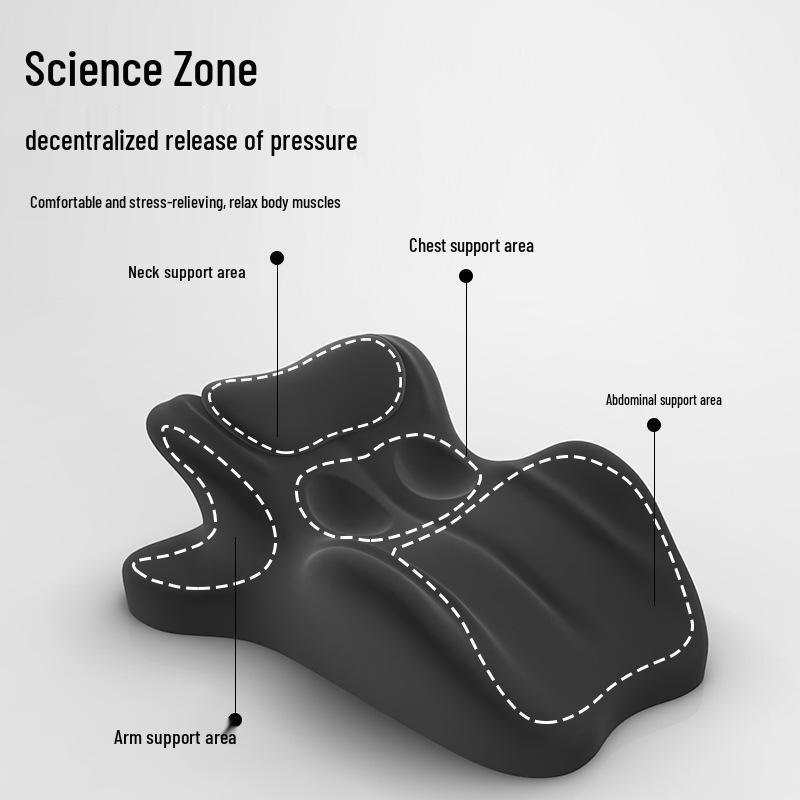 Dual-Purpose Prone Pillow: Couples' Backrest & Multi-Functional Support Cushion