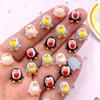 50ks Colorful Resin Mini Kawaii Heart Penguin Art Nail Flatback Drahostone Nášivka DIY Bow Scrapbook Dekor Příslušenství Řemesla