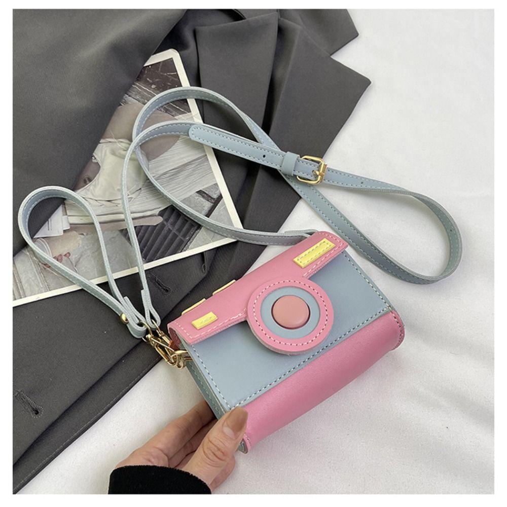 Cartoon Small Square Bag PU Box Bag Portable Camera Bag Women