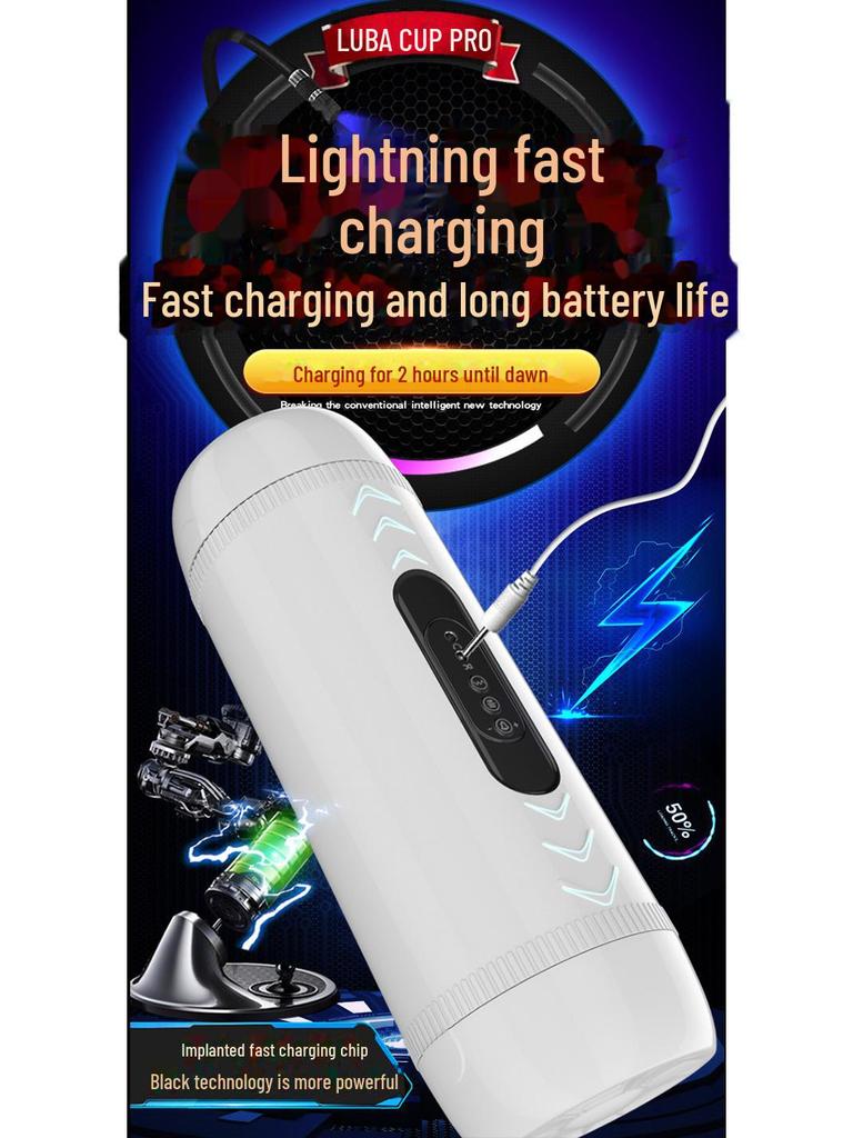Jiuai Automatic Retractable Male Masturbator - Electric Penis Trainer Toy