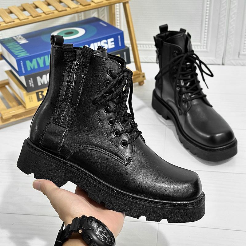 Martin boots men's boots locomotive boots high-top leather boots autumn and winter new boots boots large size tooling shoes