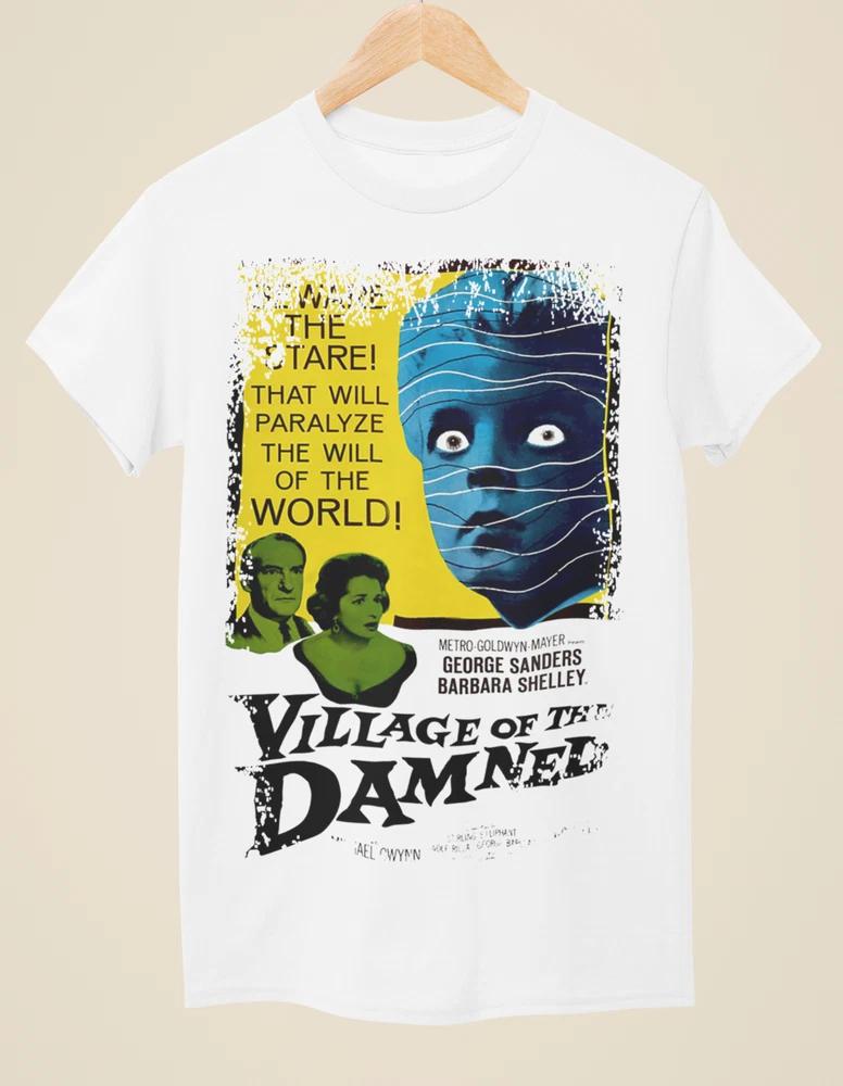 Village Of The Damned (1960) Movie Poster Inspired Unisex White TShirt S