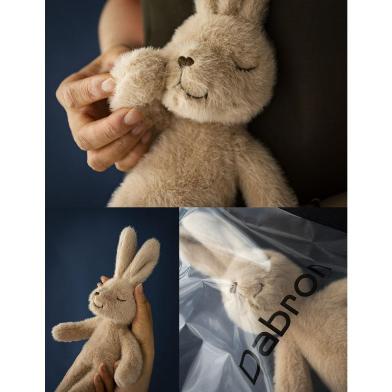 16Inch Fluffy Rabbit Plush Toy Super Cute Rabbit Plush Doll Home Decoration Ideal Gift for Birthdays, Graduation, Christmas, Thanksgiving, Easter,