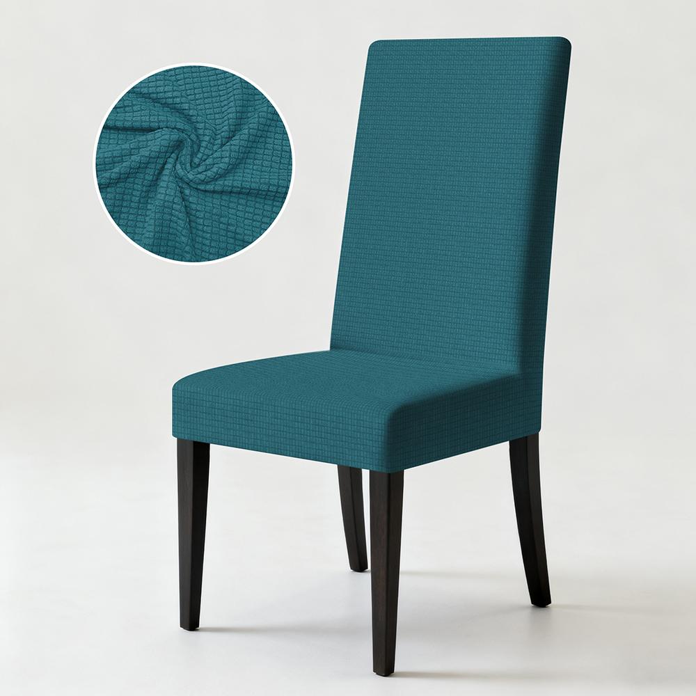 1PC Oversized Stretch High Back Dining Chair Covers Fashion Removable Spandex Protector Kitchen Thickened Soft Chair Cover