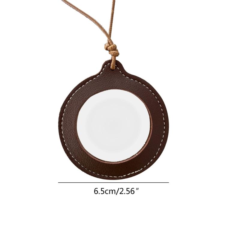 Lightweight Magnifying Glass Pendant Leather Strap Necklace Magnifier Pendant Gift for Grandparents, Adults and Kids