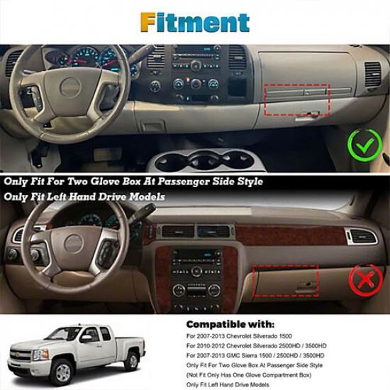 For Chevy Silverado 1500 2500/3500HD 2007-2013 Dashmat Dash Mat Dashboard Cover