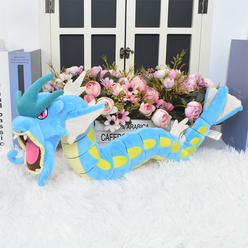 Rayquaza Gyarados Dragonair Plush Toys Black Dragon Fluffy Peluches Doll Anime Merchandise Collectible Souvenir Gift