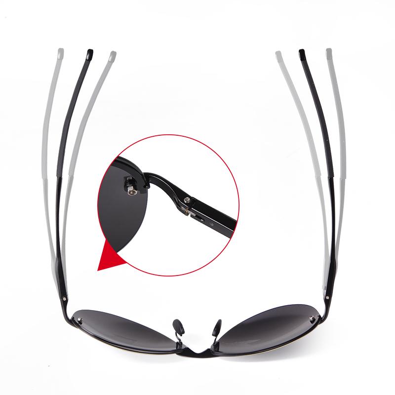 Retro Classic Green Pilot Men Sunglasses High Quality Spring Hinge Aviation Polarized Sun Glasses Fashion Driving Shades SZ7037