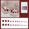 Luxury  False Toenails Rhinestone Fake Toenails Full Cover False Nails Short Nails Patch