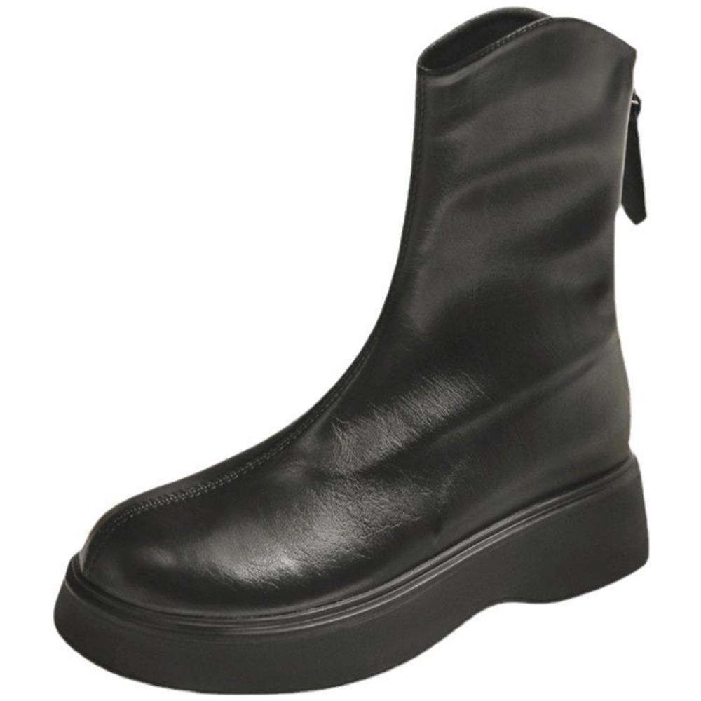 Осенне-зимние модные ботинки Martin на толстой подошве для женщин 40 чёрный — фото 7