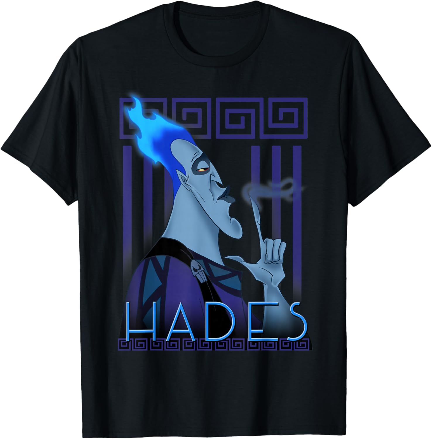 Hot Fashion Disney Hercules Hades Geometric Portrait Graphic T-Shirt T-Shirt S-4XL Four Seasons Gift XXL