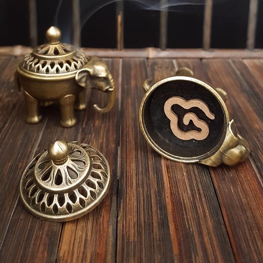 1 Stück Mini Elefant Räuchergefäß, Kreatives Schreibtischornament Heimdekoration (Ohne Weihrauch)