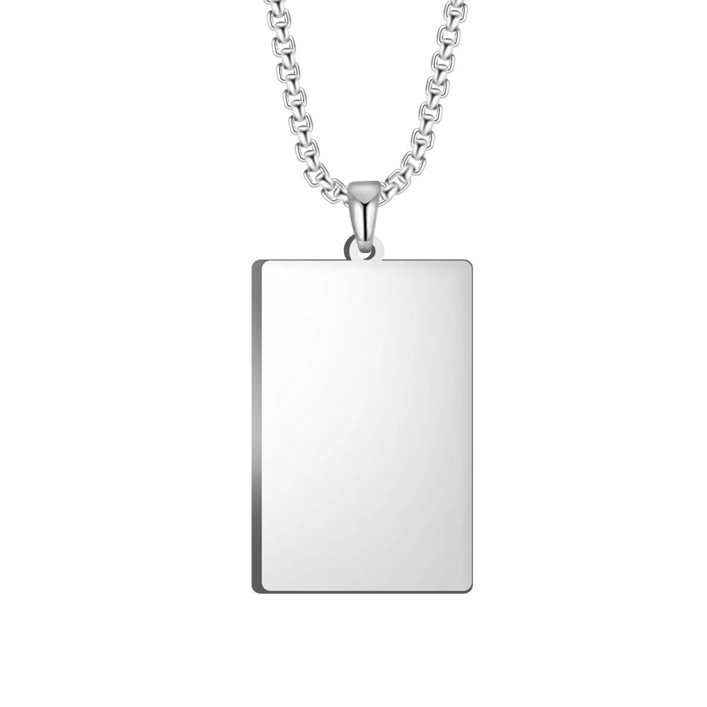 Dawapara Personalized Custom Tarot Card Pendant Necklace The Major Arcana Stainless Steel Talisman Amulet Necklace