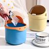Trash Cans Desk Wastepaper Basket Cosmetics Holder Mini Garbage Cans with Lid  Bedside