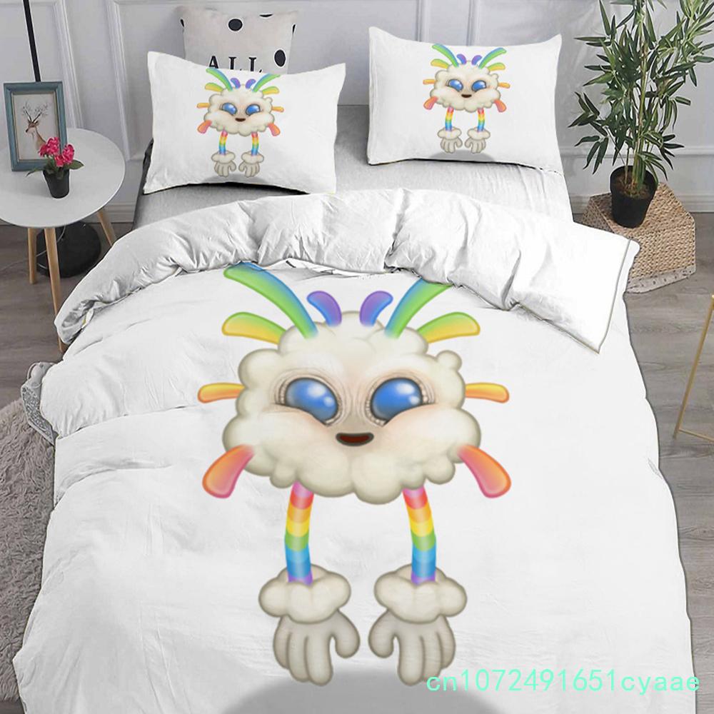 My Game Singing Monsters Bedding Sets 3D Print Comforter Quilt Bed Cover Duvet Cover Pillow Case 2-3 Pieces Sets Kids Adult Size