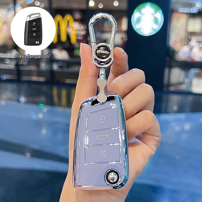 Volkswagen Passat Key Cover for 2017/18 Models - Dedicated SAIC Passat Car Key Shell with Buckle