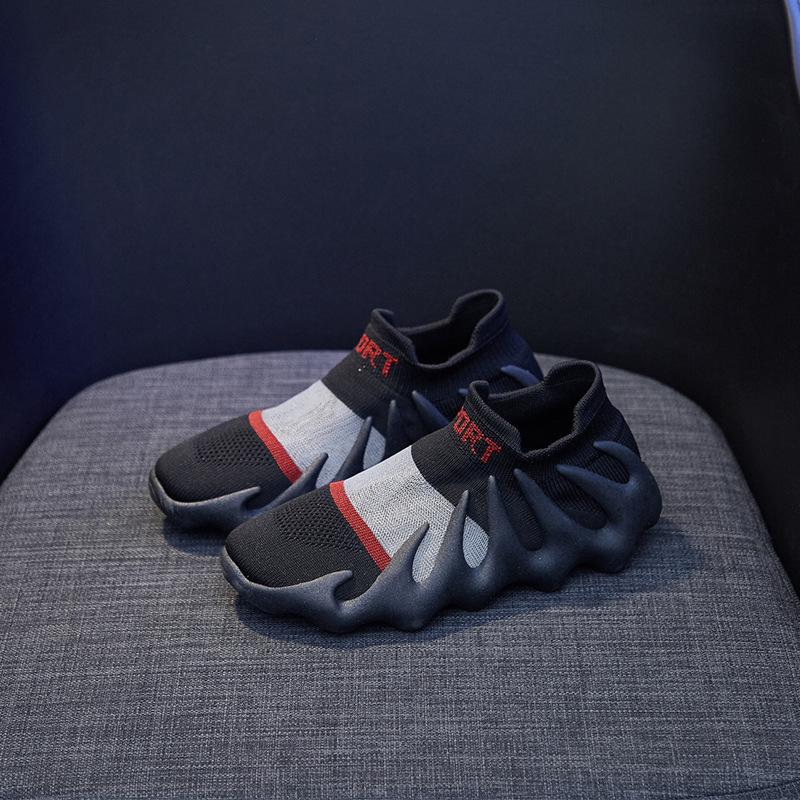 ins mesh breathable socks shoes women's 2025 summer new Korean version flying woven Xiaolongbao running casual shoes 450-11