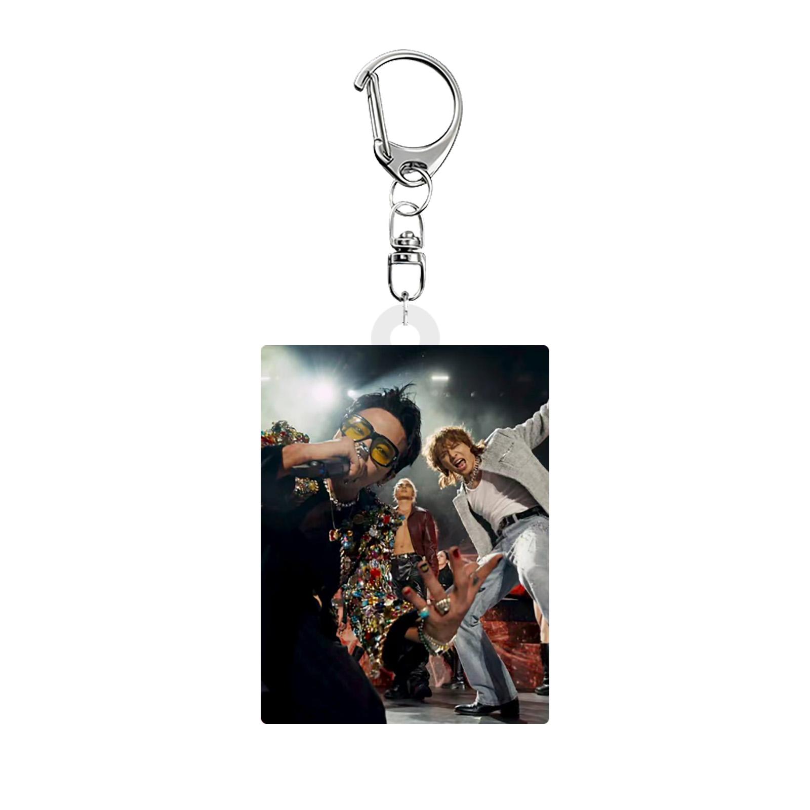 

Acrylic Keychain with Group Performance Print Rectangular Shape Durable Material with Metal Keyring and Swivel Clip Suitable for Everyday Use One Size