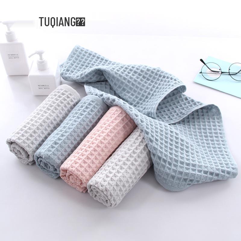 Honeycomb Waffle Pure Cotton Absorbent Face Washcloth Towel