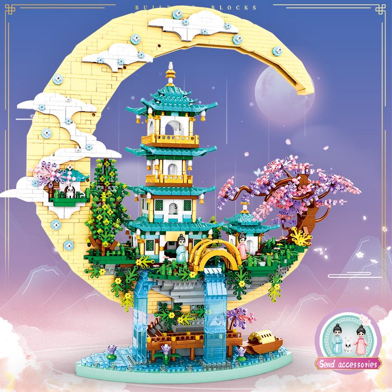 

Конструктор «Дворец Гуанхань»: Архитектурное настольное украшение в китайском стиле, совместимое с LEGO. Идеальный подарок-игрушка.