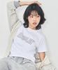 Aejeuyua Au Hotfix Loose Crop T-Shirt White