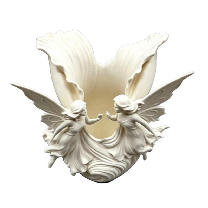Decorative Angel Wing Storage Cup Stationery Holder Plastic Container Perfect for Pencils Pen and Small Items
