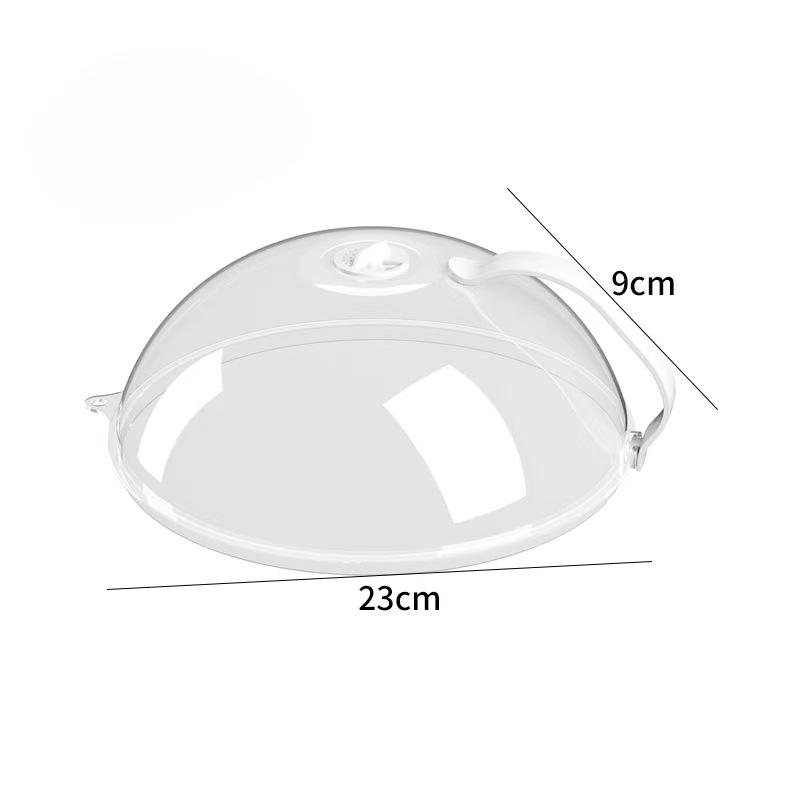

Microwave Food Splash Proof Cover, Household Oven Heating Cover, Plate Transparent Cover, Handle, Cooking Utensils Accessories